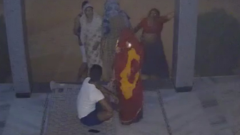 Armed men brutally attack people sitting outside a house in India