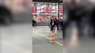 Hooded Death Squad Takes Out Crime Lord in Shopping Center