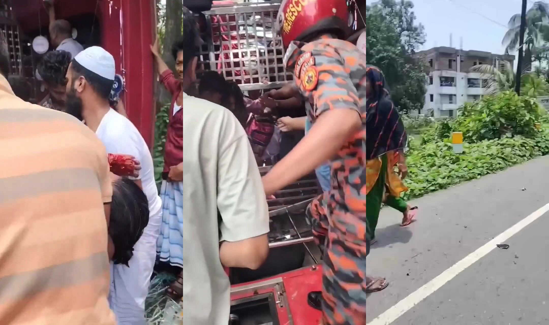 More than a dozen people killed and injured when bus overturns