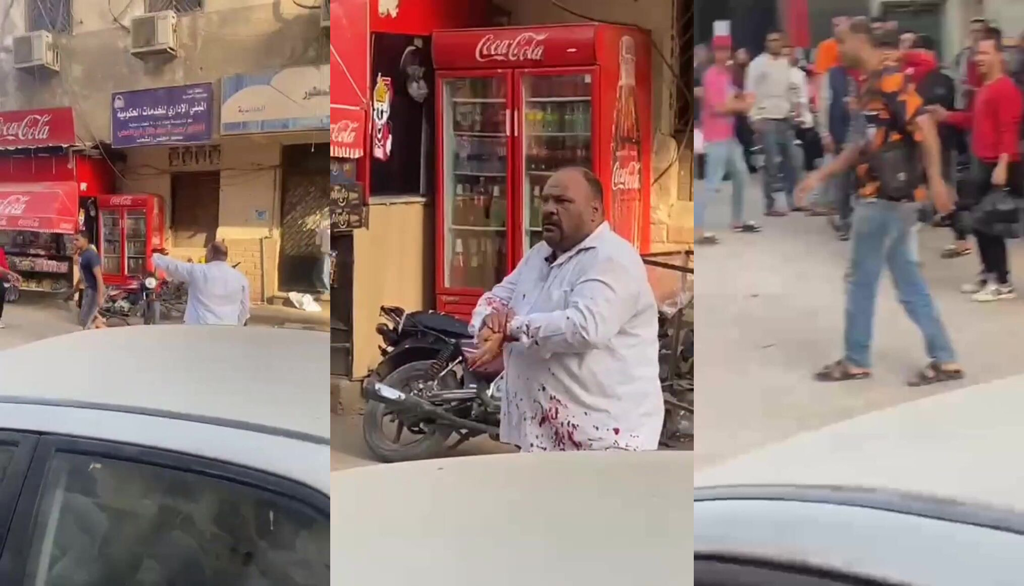 Mans hand almost severed beaten with sticks