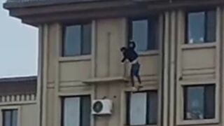 Blood-Chilling Moment: Man Throws Himself Off 12-Story Building