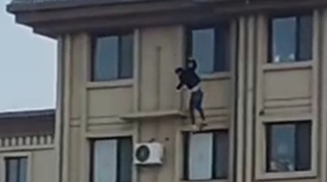 Blood-Chilling Moment: Man Throws Himself Off 12-Story Building