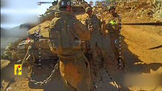 The Lebanese army targeted a gathering of Israeli army soldiers in the town of Taybeh