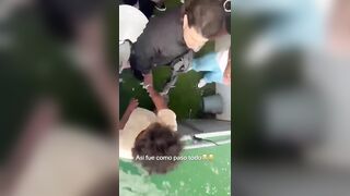 Young Man Dies After Being Pushed During Boat Party Brawl at Guatapé (Skip to 03:00)