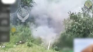 A Russian soldier was instantly killed by a shell