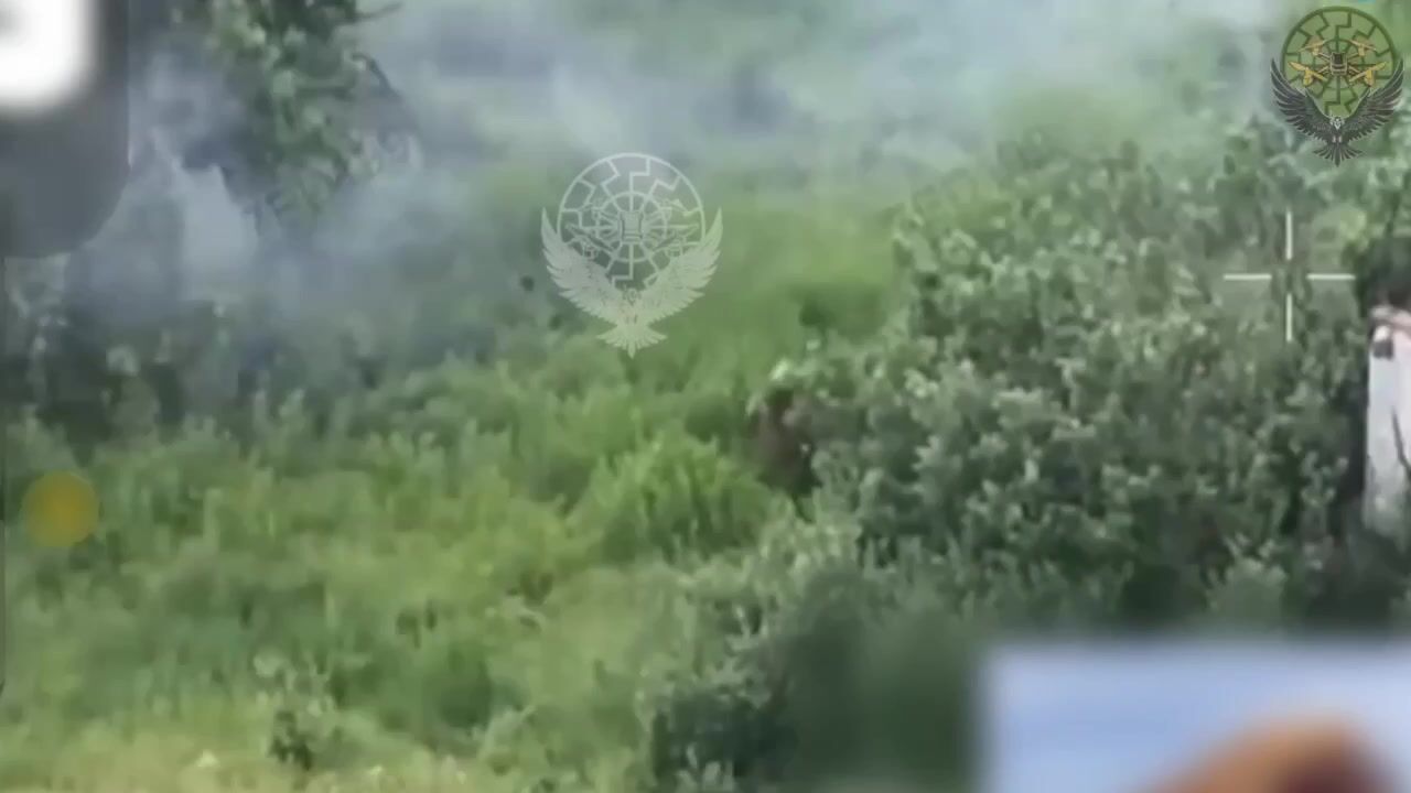 A Russian soldier was instantly killed by a shell