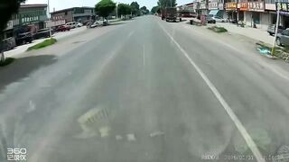 Heart-Stopping Dashcam Footage Shows Truck Crushing Scooter Couple