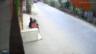 Speeding biker causes road accident, two persons critically injured