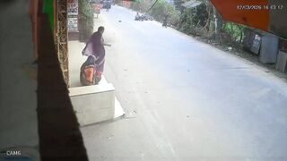 Speeding biker causes road accident, two persons critically injured