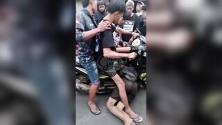 Motorcycle Thief Killed By Mob In Indonesia