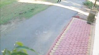 Group Of Young Men Leave The Car After Hitting Teenager On High Speed