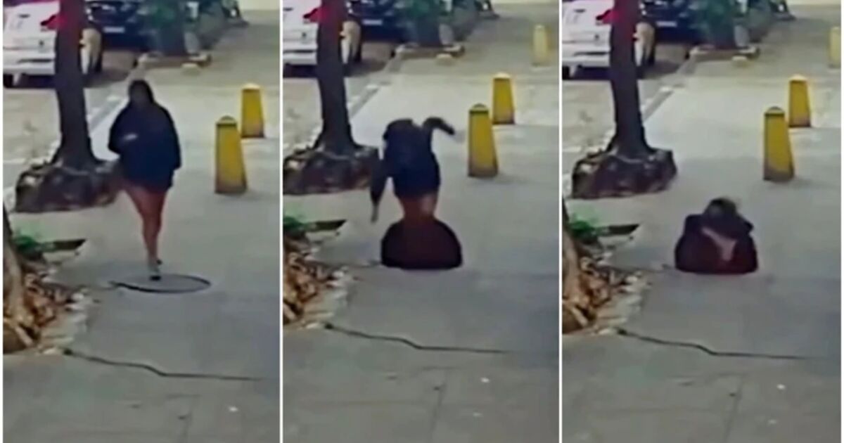 Woman Swallowed Alive by Street After Manhole Cover Collapses