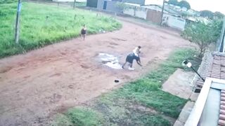 Graphic Footage Shows Fatal Stabbing During Violent Altercation