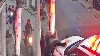 Thief on Motorcycle Robs Three Young Girls — Run Over and Arrested in Seconds