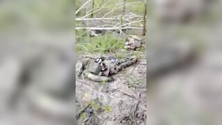 The Russian shows off his victims.