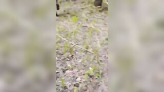 The Russian shows off his victims.