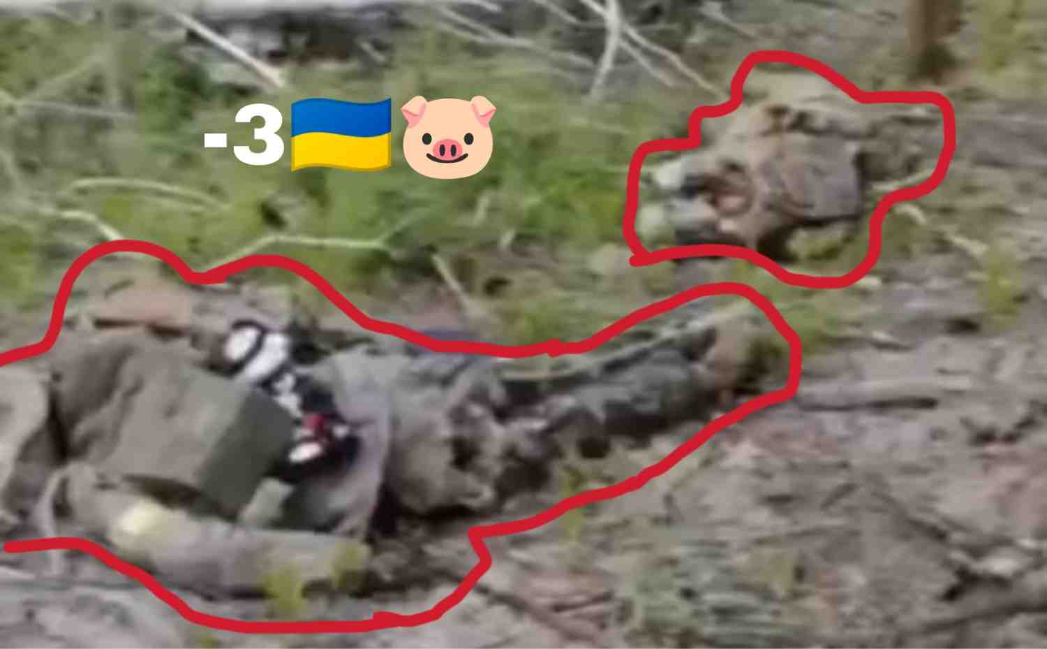 The Russian shows off his victims.