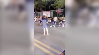 Drugged Psycho Stabs Random Woman On A Busy Road In Vietnam