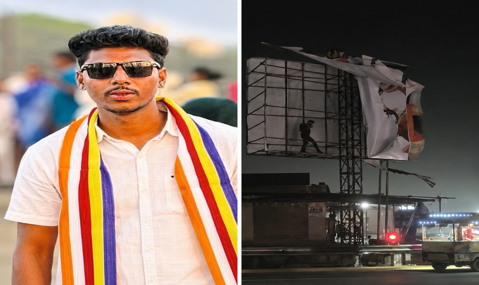 24-Year-Old Plunges to His Death as Giant Hoarding Crashes Down in Fierce Storm