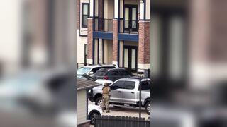 GF Killer Turns Gun On Himself During SWAT Standoff In Texas (Another Angle)