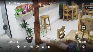 Assassin Murders Fleeing Man & Female Worker in Grisly Fast Food Execution