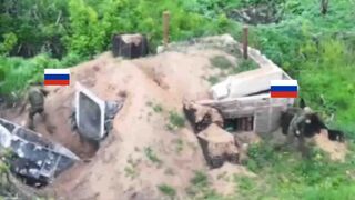Anti-tank mine kills Ukrainians in their bunker.