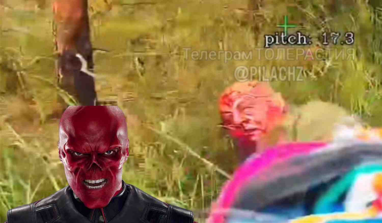 Ukr Red Skull gets droned.