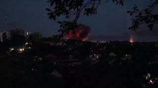 massive Russian attack on Kyiv