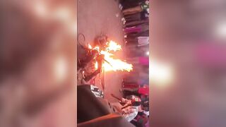 Alleged Thief Brutalized And Set On Ablaze By Mob