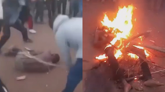 Alleged Thief Brutalized And Set On Ablaze By Mob