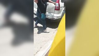 Tied To The Pole Dude Flogged In Public By Own Mom For Stealing A Speaker