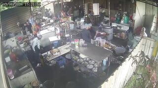 Gas Cylinder Explodes, Killing Kitchen Worker Instantly