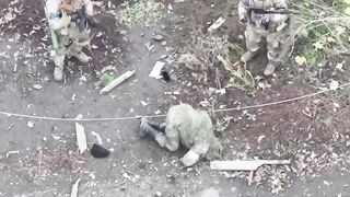 WAR CRIME:Execution of a Russian soldier at point-blank range