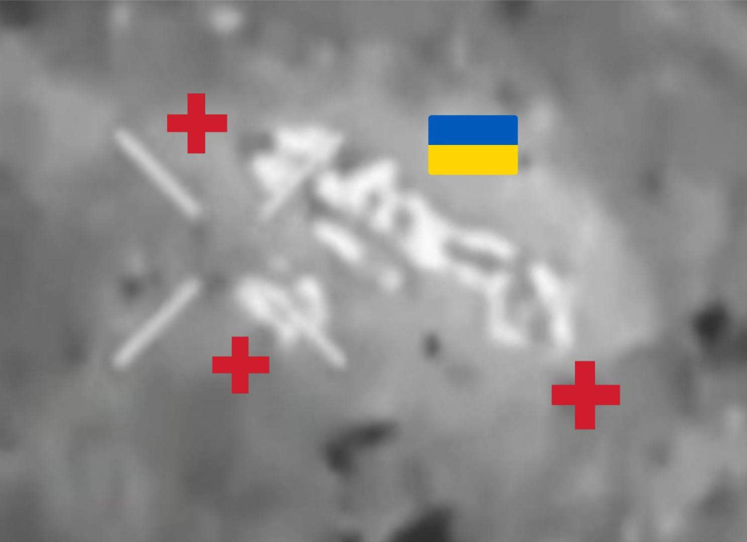 Ukrainian doctors vs. explosive.