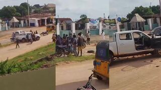 Hit And Run Driver Caught And Beaten By Mob In Nigeria