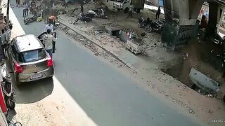 Car Door Kills Motorcyclist In India