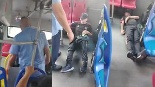A Pervert Having A Seizure On The Bus In Colombia
