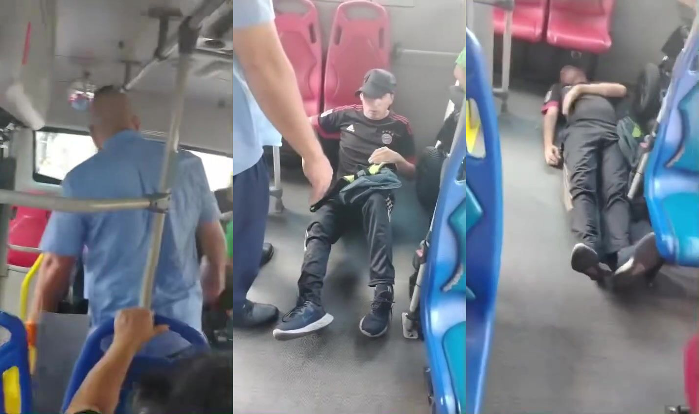 A Pervert Having A Seizure On The Bus In Colombia