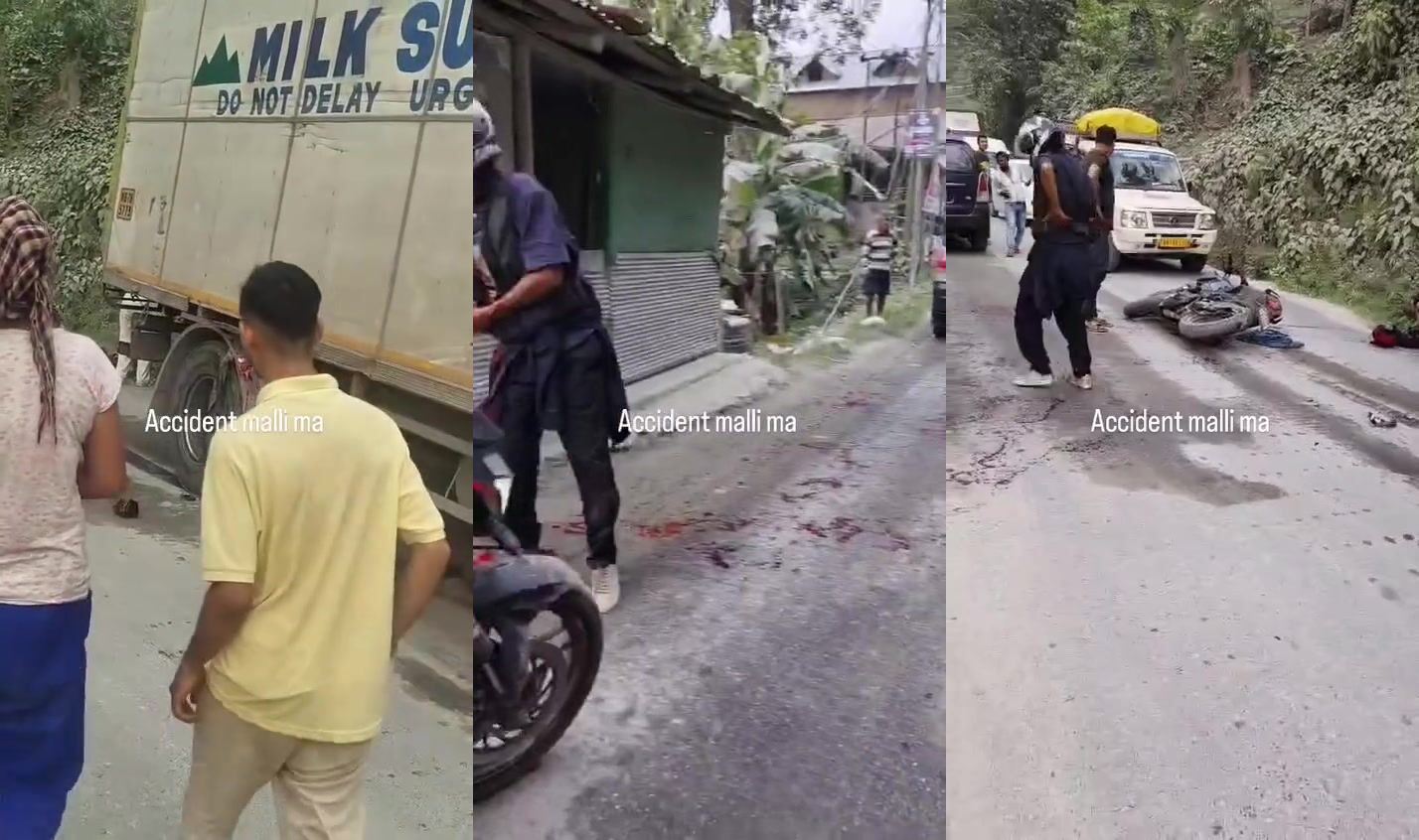 Man loses arm moto vs truck