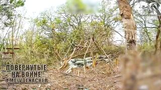 Ukr junkie gets droned.