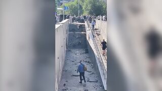 A Speeding Mercedes Plunges Into Kyiv Underpass, Killing Four