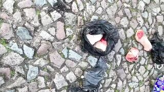 Woman's body dismembered in garbage bags