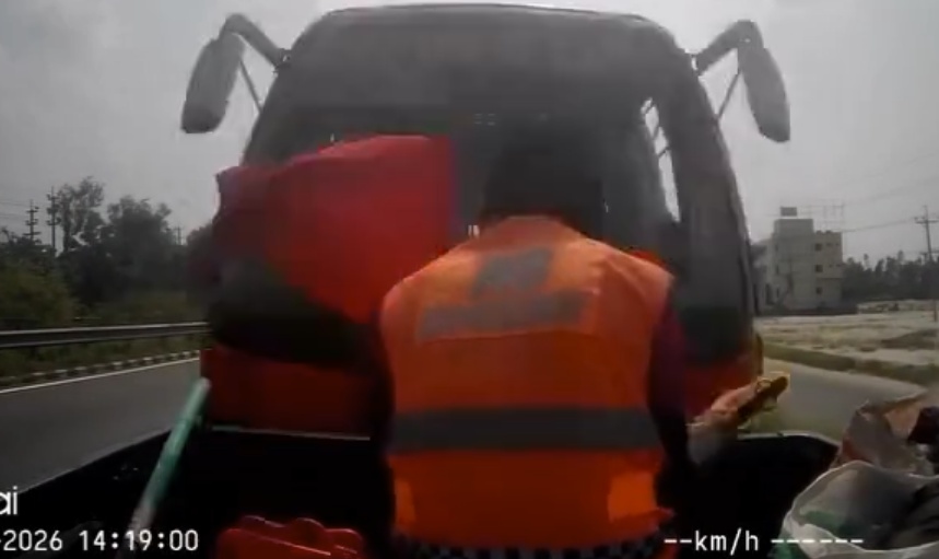 Bus Smashes Into Road Workers, Leaving Trail of Carnage (CCTV & Aftermath)