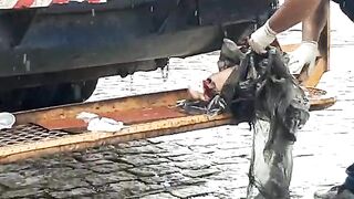 Man found dismembered inside garbage truck