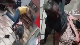 Yellow-Shirt Savage Brutally Kicks & Stomps Defenseless Elderly Woman in Pool Hall