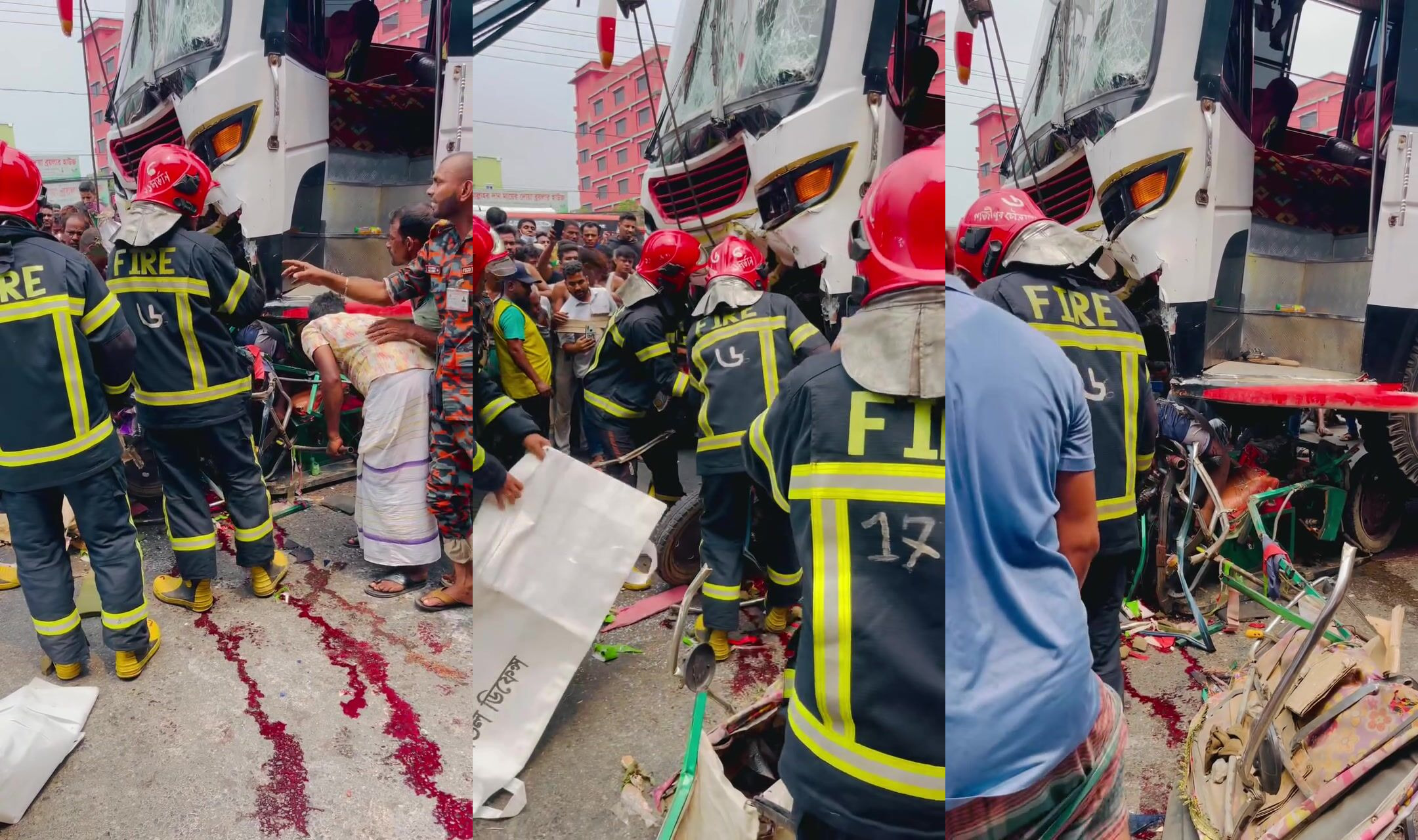 2 men crushed by truck