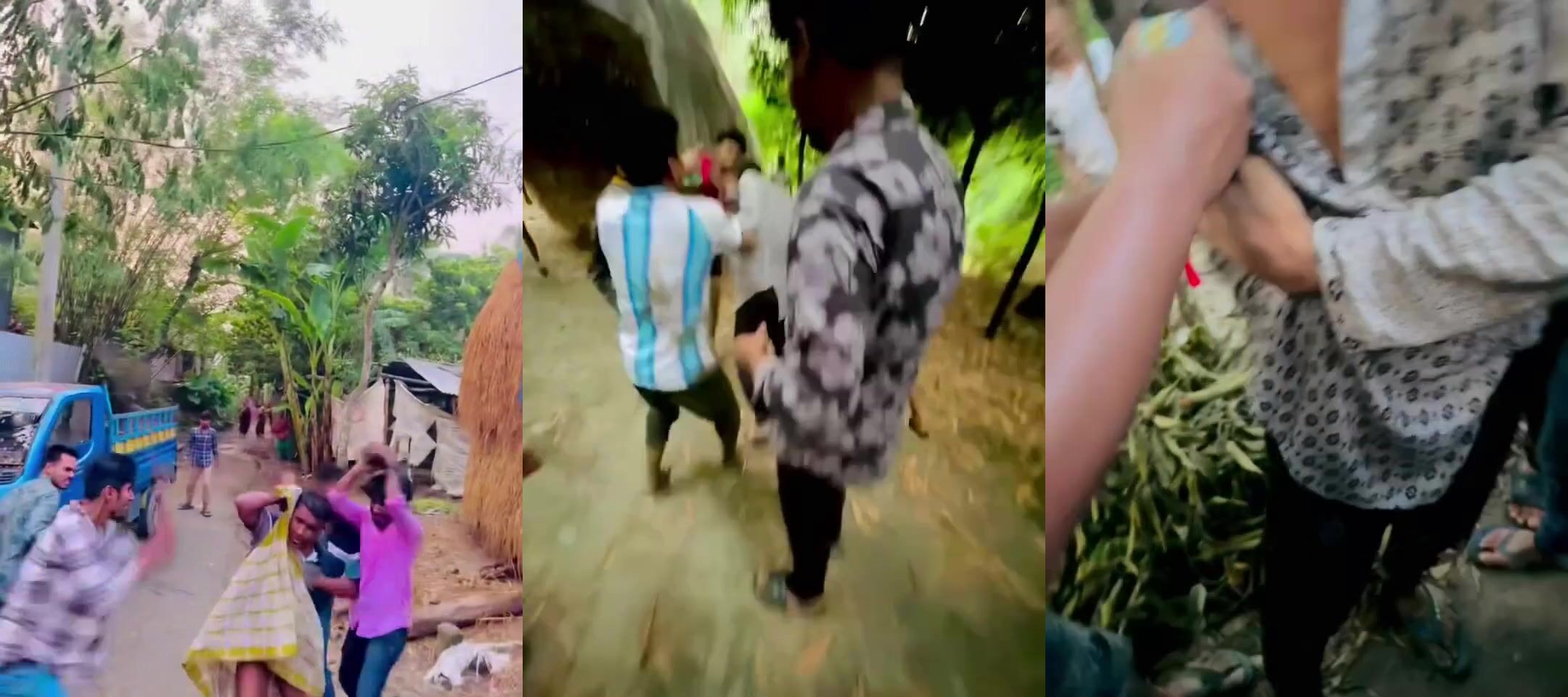 Drug dealing villager beat with sticks and rocks