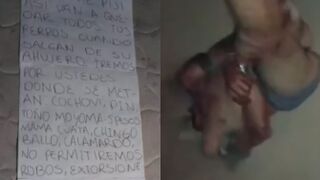 Cartel drags Headless Body By Truck Leaving Message To Thieves And Extortionists