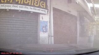 Man Closing His Shop Gets Crashed To Death By Speedijg Vehicle, 2 angles