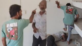 Elderly Fisherman Passes Out After Brut Kicks Him In The Head